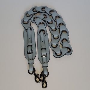 Coach Leather chain link bag strap